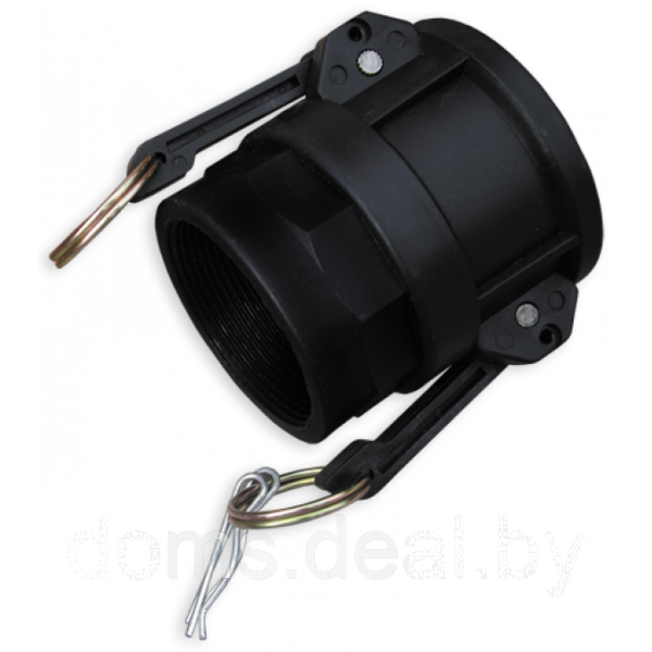 Соединитель KAMLOK Тип D, адаптер с эксцентриковыми зажимами и внутренней резьбой 3" (76мм), полипропилен - фото 1 - id-p222434447