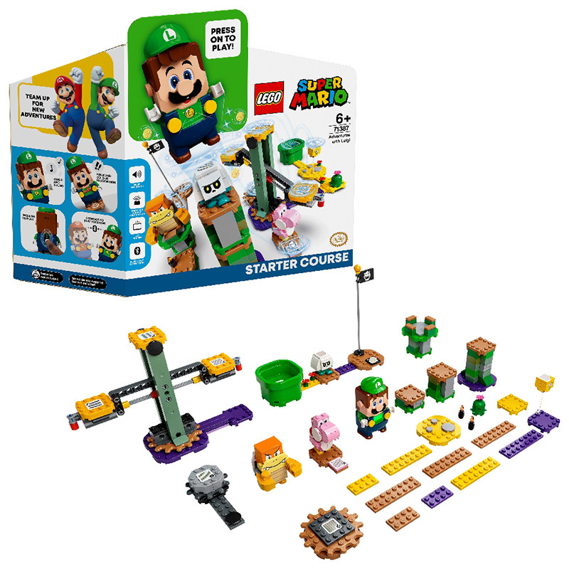 Lego Super Mario 71387 Стартовый набор «Приключения вместе с Луиджи» - фото 5 - id-p222444849