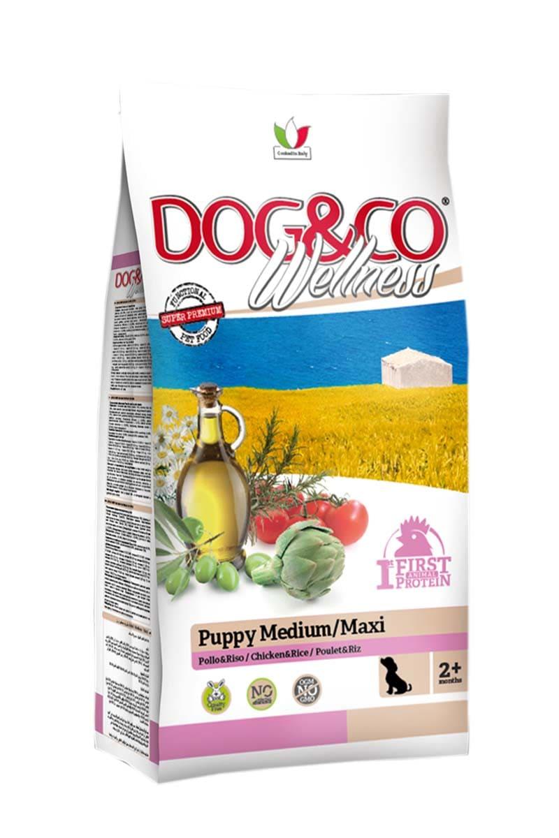 Adragna Dog&Co Puppy Medium/Maxi Chicken & Rice, 12 кг - фото 1 - id-p222445043