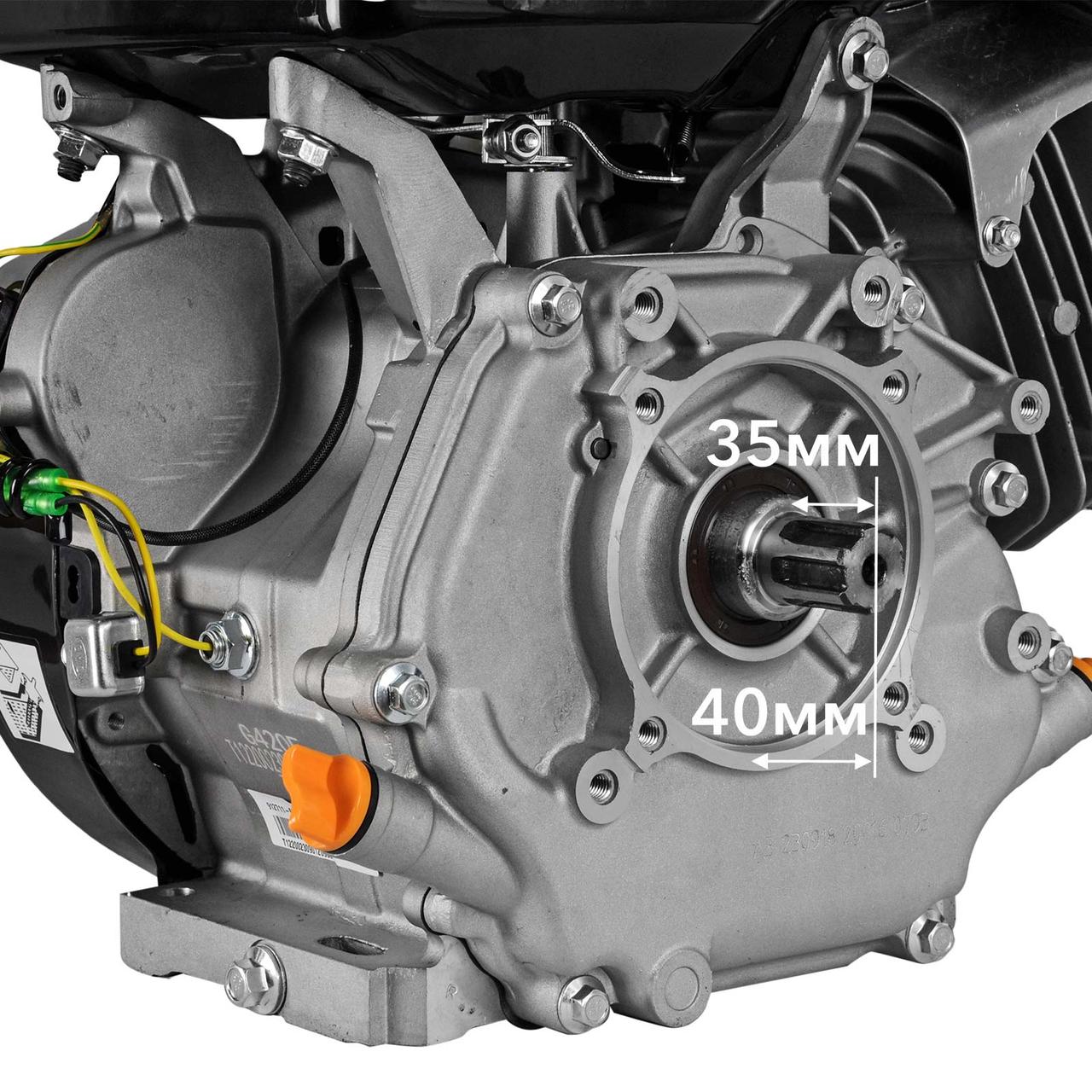 Двигатель бензиновый LONCIN G420F (15.0 л.с., 25*35 мм, ШЛИЦ) - фото 3 - id-p222445219