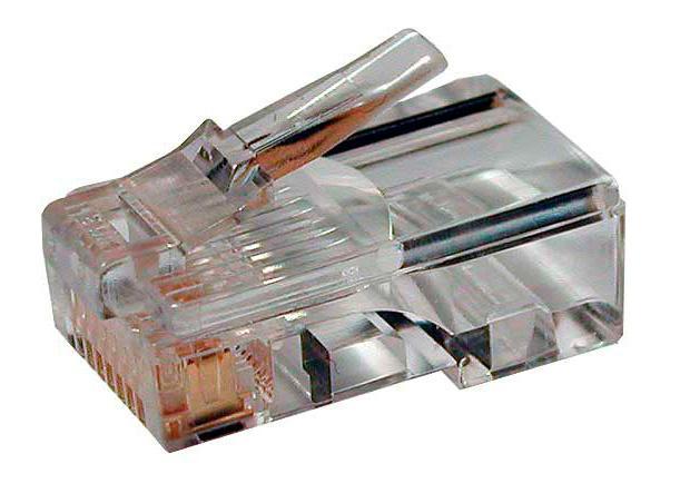 Коннектор Hyperline (PLUG-8P8C-U-C5-100) UTP кат.5e RJ45 прозрачный (упак.:100шт) - фото 1 - id-p222446680
