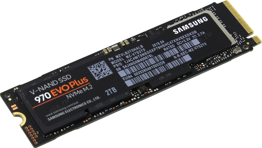 Твердотельный накопитель Samsung SSD 2Tb 970 EVO Plus M.2 MZ-V7S2T0BW