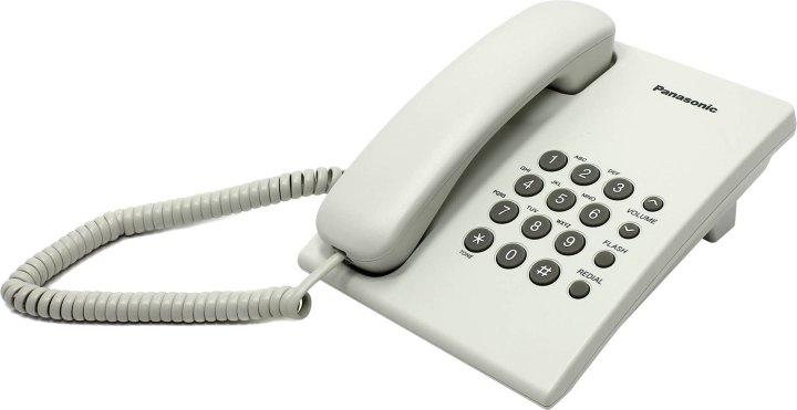 Проводной телефон PANASONIC KX-TS2350RUW белый - фото 1 - id-p222450597