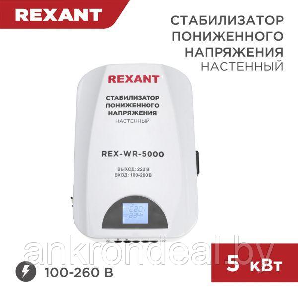 Стабилизатор пониженного напряжения настенный REX-WR-5000 REXANT - фото 1 - id-p221028973