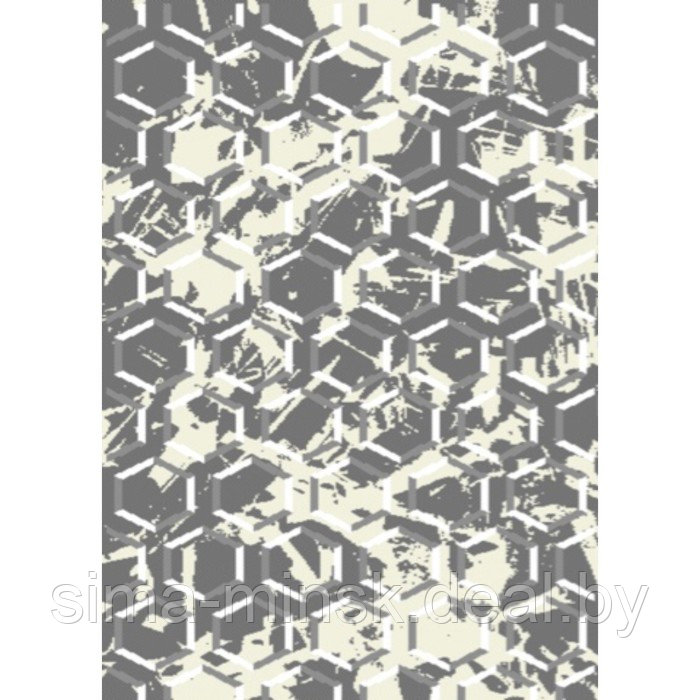 Ковёр-циновка прямоугольный 8019, размер 80х150 см, цвет сream/grey - фото 1 - id-p222453422