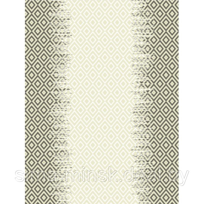 Ковёр-циновка прямоугольный 8148, размер 80х150 см, цвет anthracite/cream - фото 1 - id-p222453428