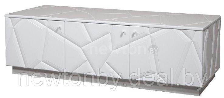 Тумба КМК Мебель 3Д Кензо 0674.10 (белый-белый глянец) - фото 1 - id-p222454200