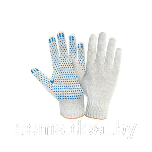 Рабочие перчатки трикотажные (белые) с ПВХ покрытием "точка" manufacturer Перчатки - фото 1 - id-p222454979