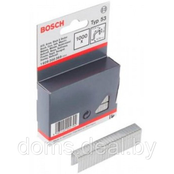Скобы Bosch 8мм/тип 53 Bosch 8мм/тип 53 - фото 1 - id-p222455542