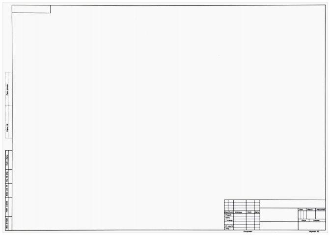Форматка чертежная «Полиграфкомбинат» А2 (420*594 мм) + штамп, горизонтальная - фото 1 - id-p222455428