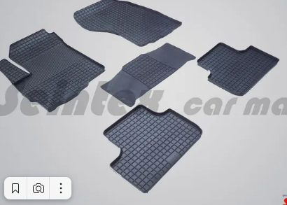 Коврики резиновые Seintex с узором сетка для салона Mitsubishi ASX 2010-2024. Артикул 82889