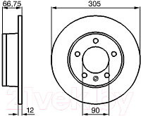 Тормозной диск Bosch 0986478970