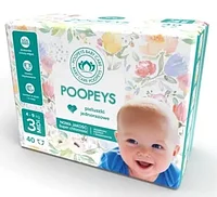 Подгузники одноразовые для детей «Poopeys» Midi 4 - 9 кг. 40 шт.