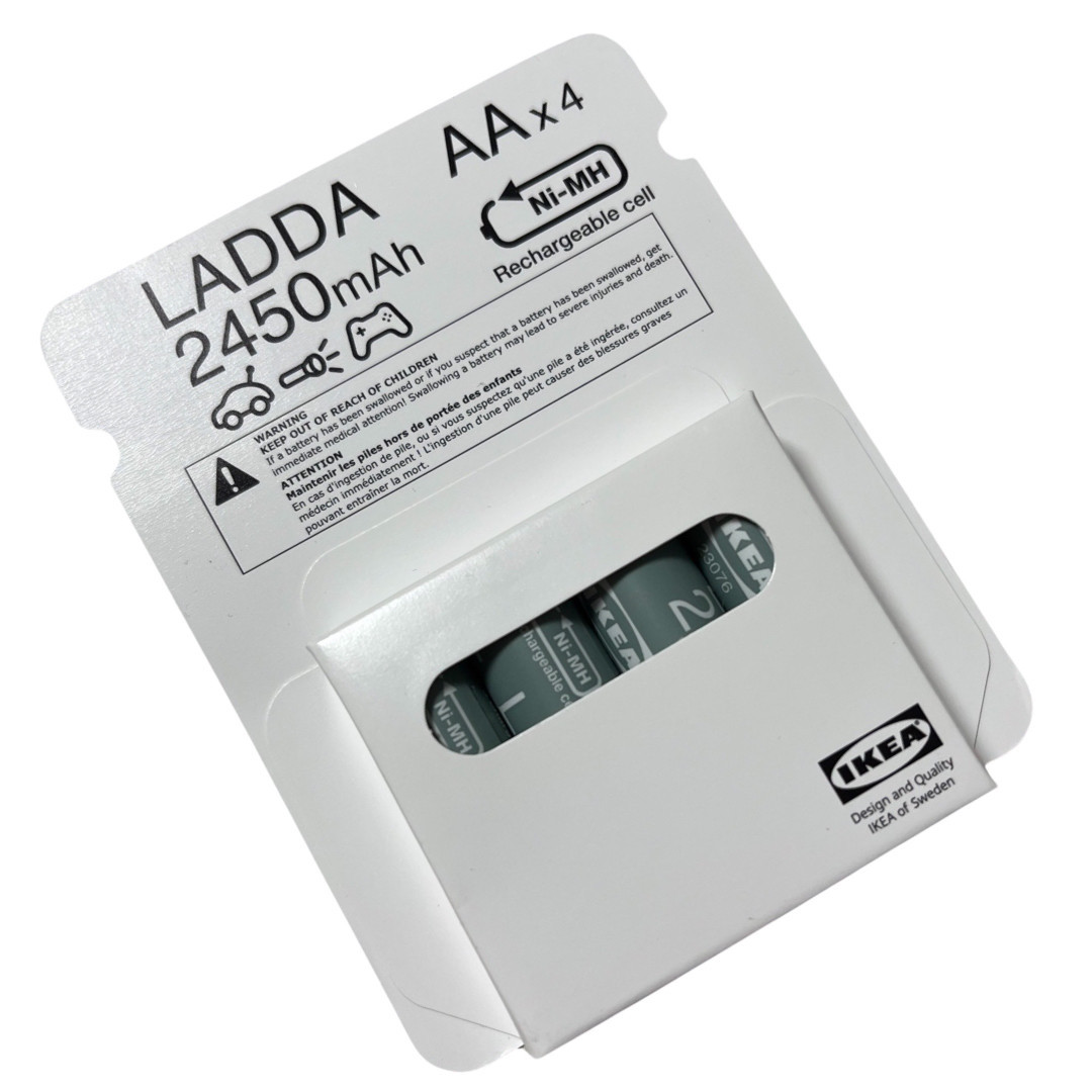 Аккумуляторы 4шт, IKEA LADDA HR06 AA 1.2V, 2450mAh (Япония, Оригинал) - фото 1 - id-p222482361