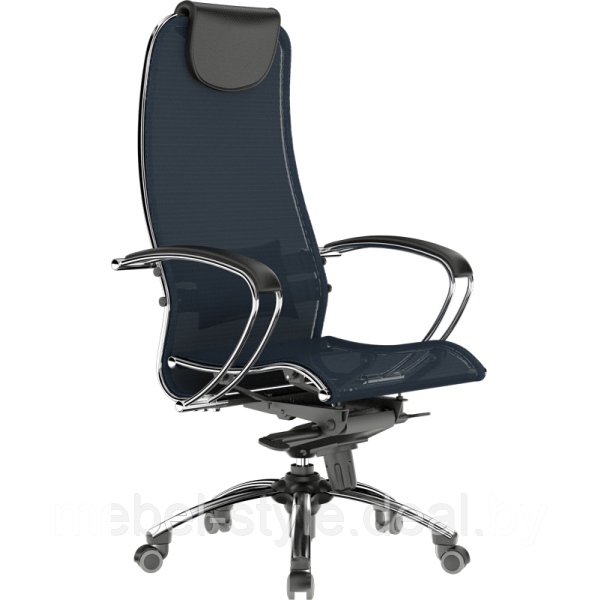 Офисное кресло МЕТТА САМУРАЙ KL 1 , SAMURAI KL 1 CH в натуральной перфорированной коже (цвет черный) - фото 9 - id-p35176577