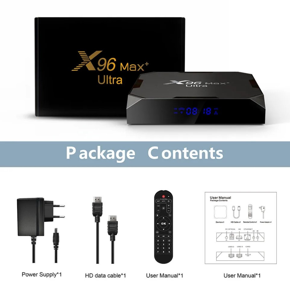 Смарт ТВ приставка X96 Max+ Ultra S905X4 4G + 32G TV Box андроид - фото 6 - id-p222512745