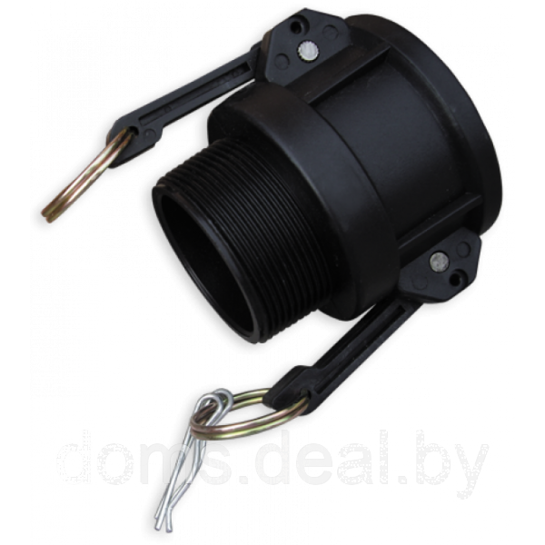 Соединитель KAMLOK Тип B, адаптер на шланг с наружной резьбой и эксцентриковыми зажимами 1 1/4" (32мм), - фото 1 - id-p222513066