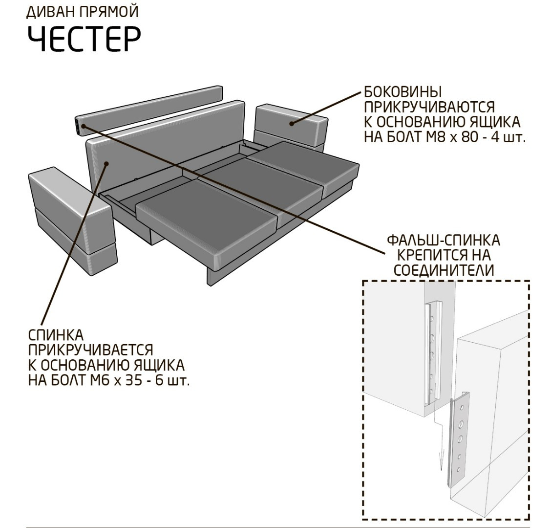 Диван Честер - Medly Mint (М-Стиль) - фото 4 - id-p222513105