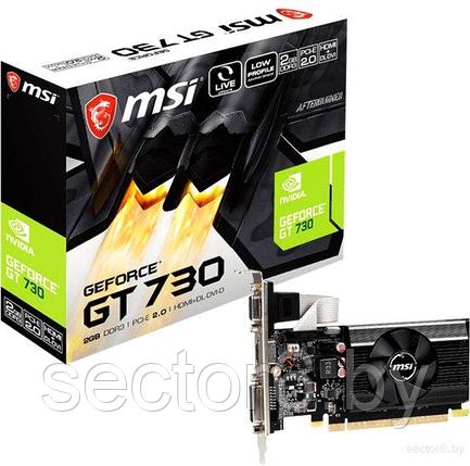 Видеокарта MSI GeForce GT 730 2GB DDR3 N730K-2GD3/LP, фото 2