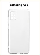 Чехол-накладка для Samsung Galaxy A51 (силикон) SM-A515 прозрачный с защитой камеры