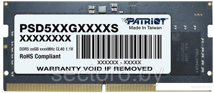 Оперативная память Patriot Signature Line 16ГБ DDR5 SODIMM 4800 МГц PSD516G480081S, фото 2