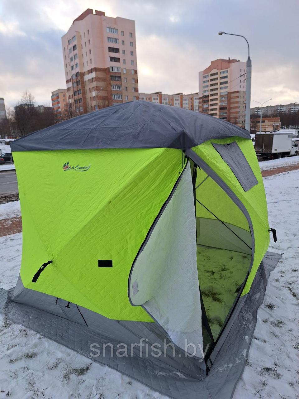 Палатка с тентом, 3-х слойная MIMIR 2018 (2.1x2.1x1.9м) Модель 2023 года!!! - фото 1 - id-p222514230