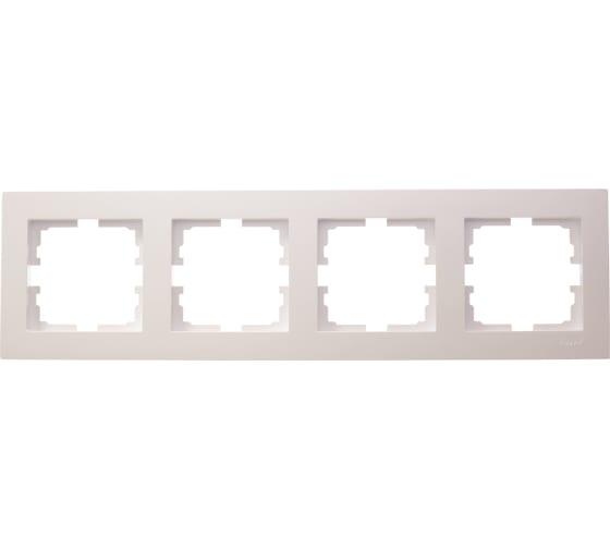 Рамка 4-ая горизонтальная Lezard Vesna, цвет жемчужно-белый перламутр - фото 1 - id-p222341652