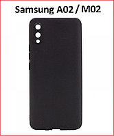 Чехол-накладка для Samsung Galaxy A02 SM-A022 (силикон) черный