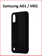 Чехол-накладка для Samsung Galaxy M01 (силикон) черный