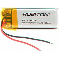 Литий-полимерный аккумулятор LP401230, 3,7v 100 mAh