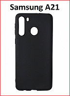 Чехол-накладка для Samsung Galaxy A21 SM-A215 (силикон) черный