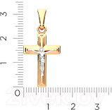 Крестик из золота ZORKA 410030.14K.B.REL, фото 4