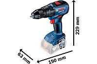 Дрель-шуруповерт ударная аккумуляторная GSB 18V-50 Professional BOSCH (06019H5106)