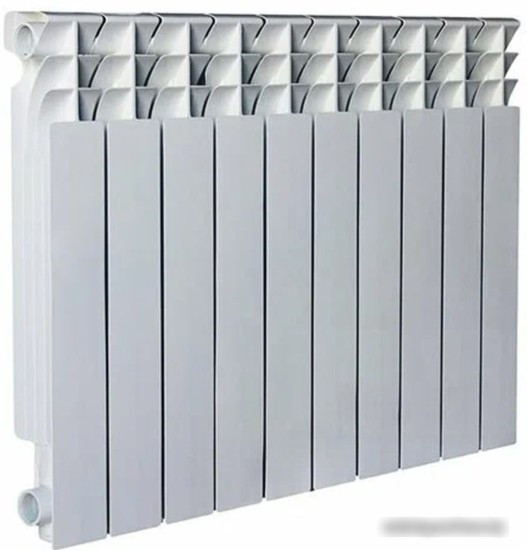 Алюминиевый радиатор SAS 500/80 HF-500A6-10 (10 секций) - фото 1 - id-p222519980