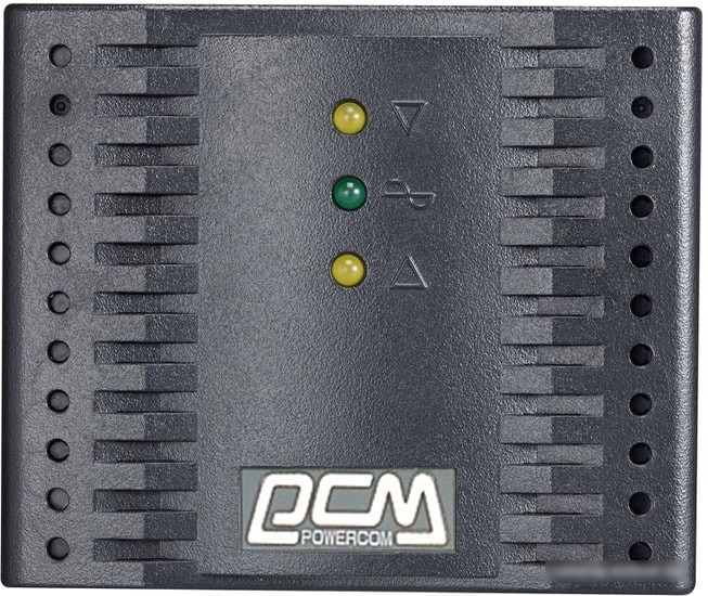 Стабилизатор напряжения Powercom TCA-1200 (черный) - фото 2 - id-p222520612
