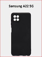 Чехол-накладка для Samsung Galaxy A22 5G / A22s 5G (силикон) SM-A226 черный с защитой камеры