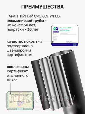 Карниз для ванны Comfort Alumin Group 140-250 см - фото 4 - id-p222520868