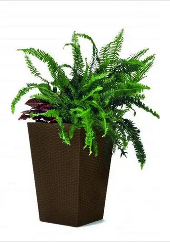 Горшок для цветов пластиковый Keter Rattan Plante 23,6л., коричневый - фото 1 - id-p222522868