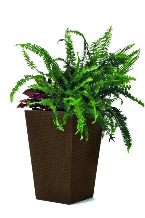 Горшок для цветов пластиковый Keter Rattan Plante 23,6л., коричневый - фото 6 - id-p222522868