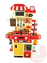 Детская кухня вода, свет, звук, пар, 48 предметов, высота 70 см, g792B, фото 3