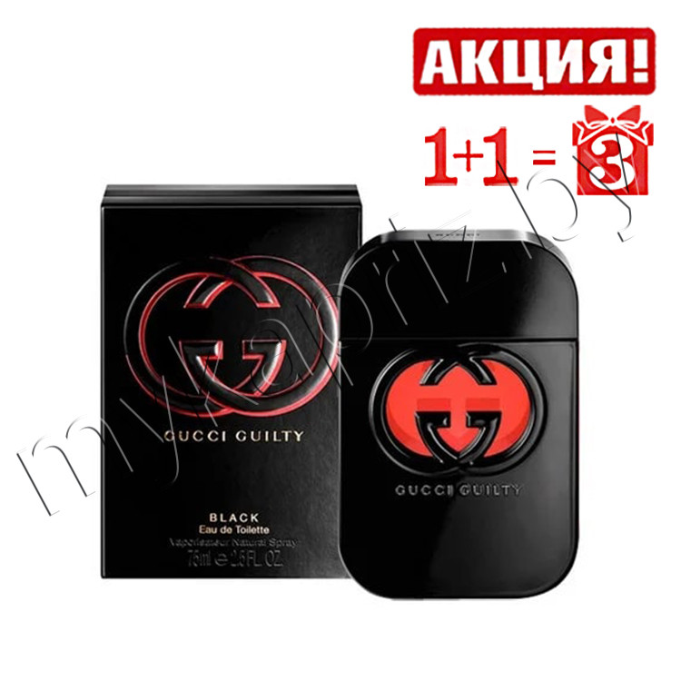 Женская туалетная вода Gucci Guilty Black edt 75 ml - фото 1 - id-p68920585