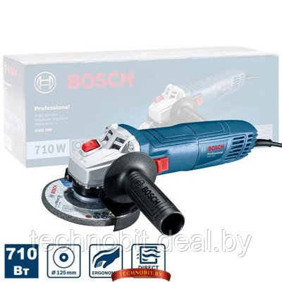 Угловая шлифовальная машина BOSCH GWS 700 (06013A30R0) - фото 1 - id-p222524464