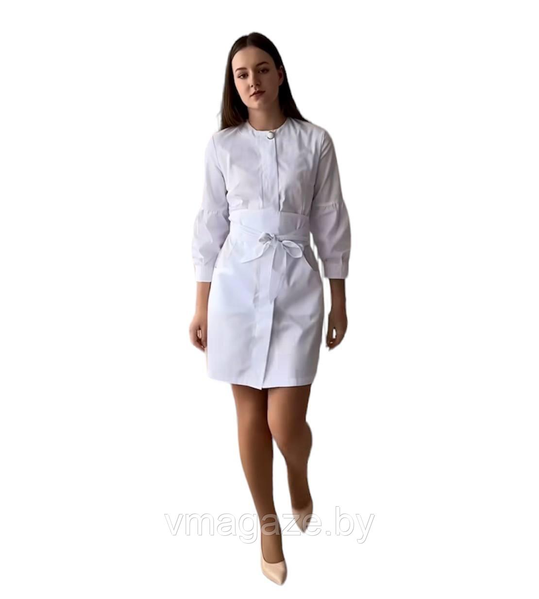 Медицинский халат, женский Зара (цвет белый) - фото 3 - id-p176524370