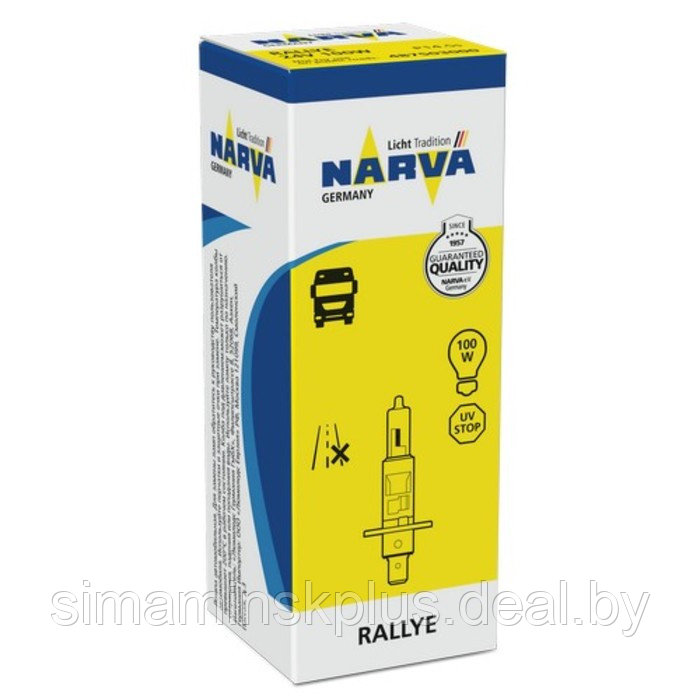 Лампа автомобильная Narva Rally, H1, 24 В, 100 Вт, 48750 - фото 1 - id-p222525614