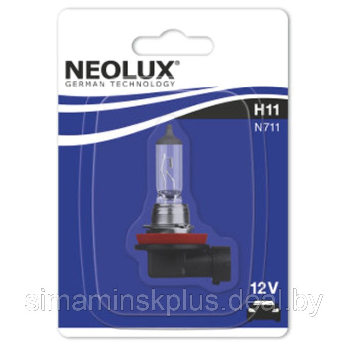 Лампа автомобильная NEOLUX, H11, 12 В, 55 Вт, N711-01B - фото 1 - id-p222525620
