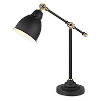 Настольная лампа BRACCIO, 1x60Вт E27, цвет чёрный