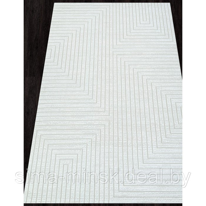 Ковёр прямоугольный Sirocco e256ac, размер 160x230 см, цвет white-beige - фото 2 - id-p222528015
