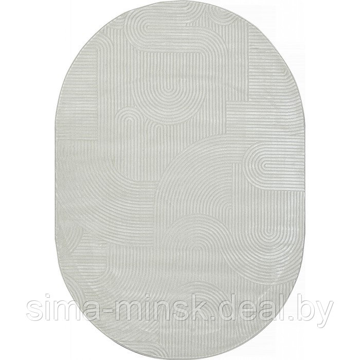 Ковёр овальный Sirocco e508an, размер 160x230 см, цвет cream-beige - фото 1 - id-p222528022