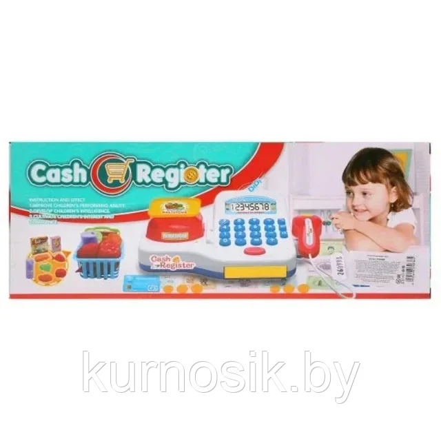 Игровой набор Касса детская игрушечная со сканером и деньгами, 6 предметов - фото 5 - id-p222532422