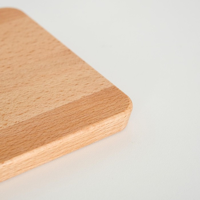 Доска разделочная и сервировочная деревянная "ПРОППМЭТТ", бук, 30x15 см - фото 2 - id-p222533717